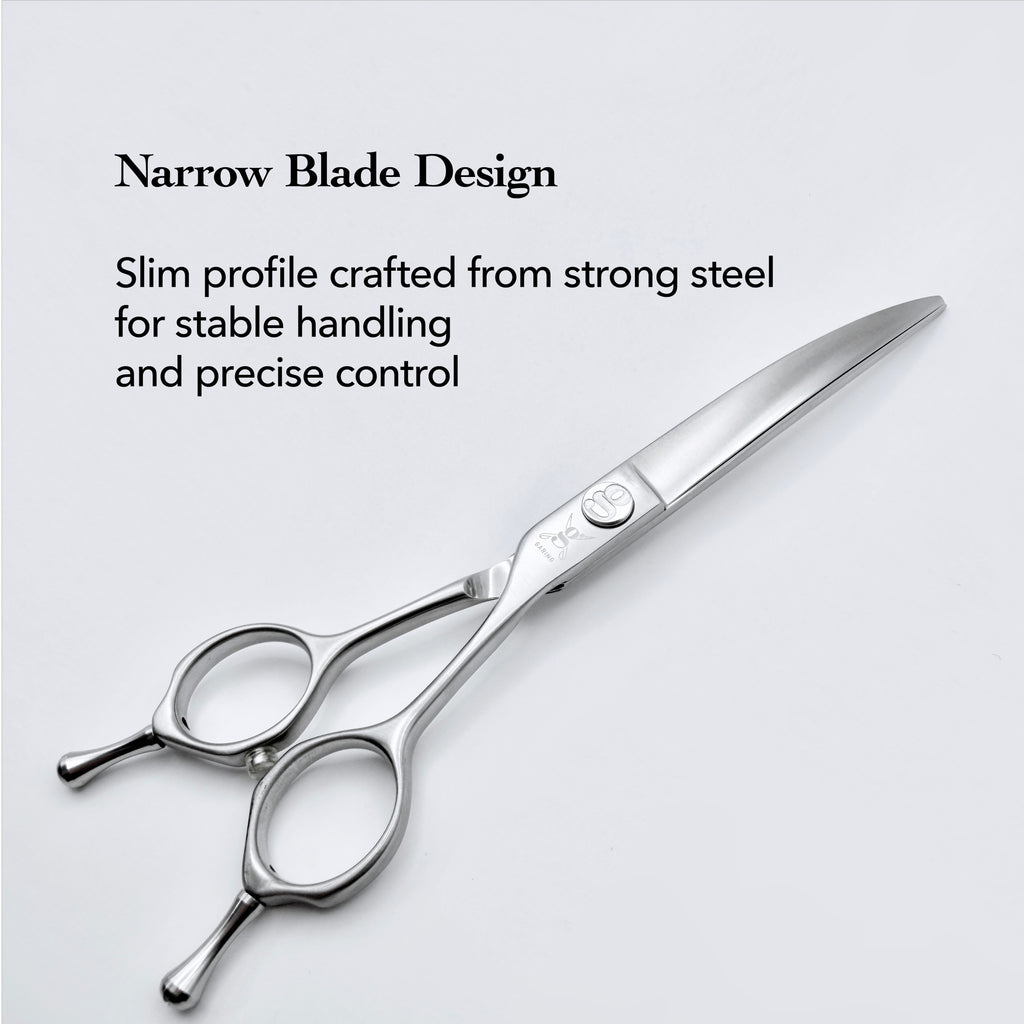 GARING 7” Power Curved Pet Grooming Shears 15°