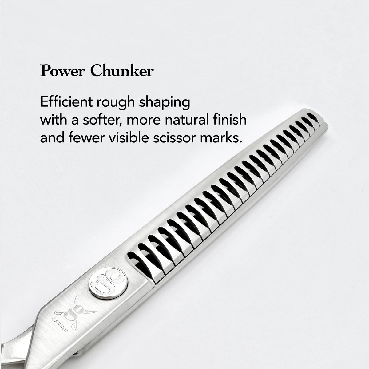 GARING 7.5” 24-Tooth Straight Chunker Pet Grooming Shears