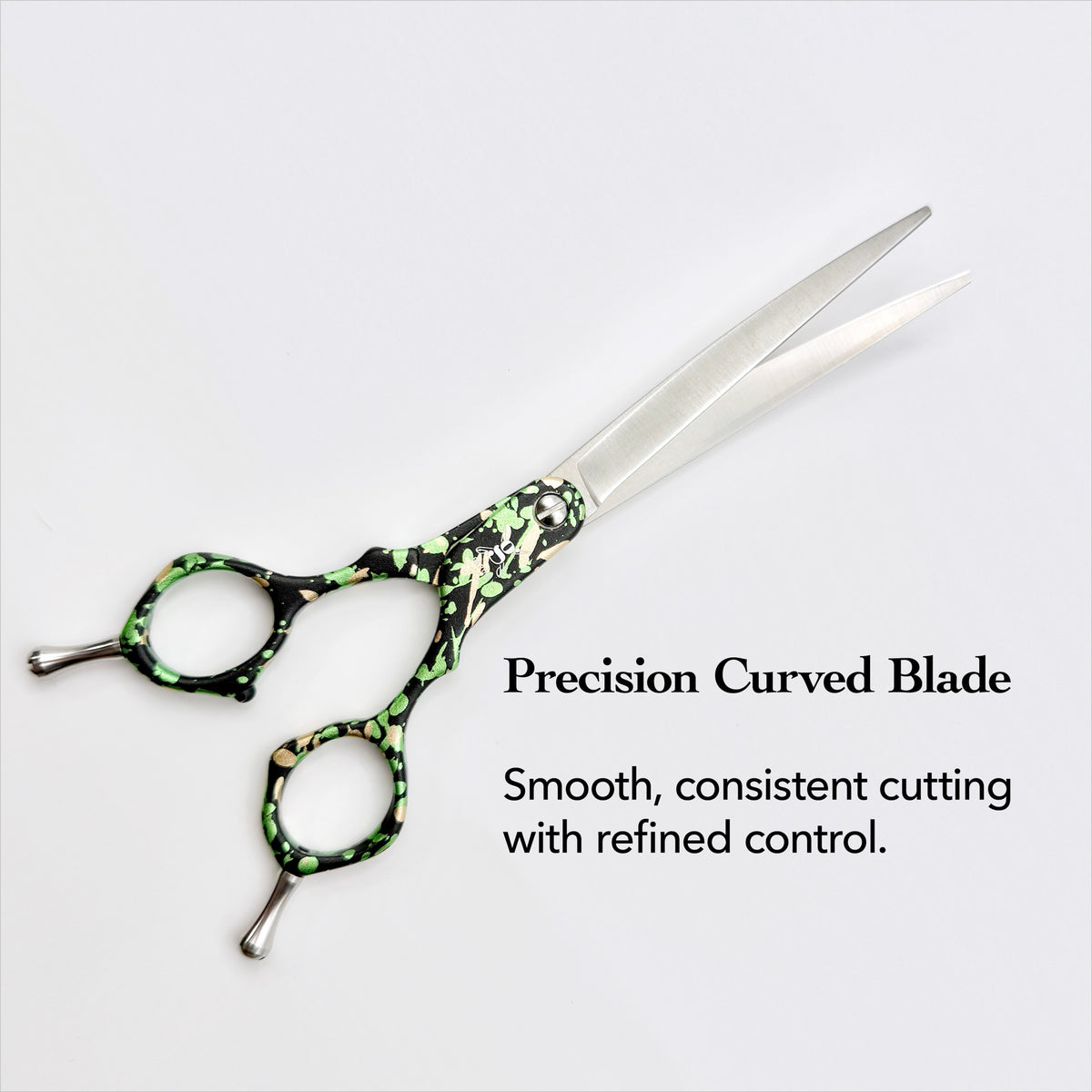 GARING 6.5” Lightweight Curved Pet Grooming Shears 15°