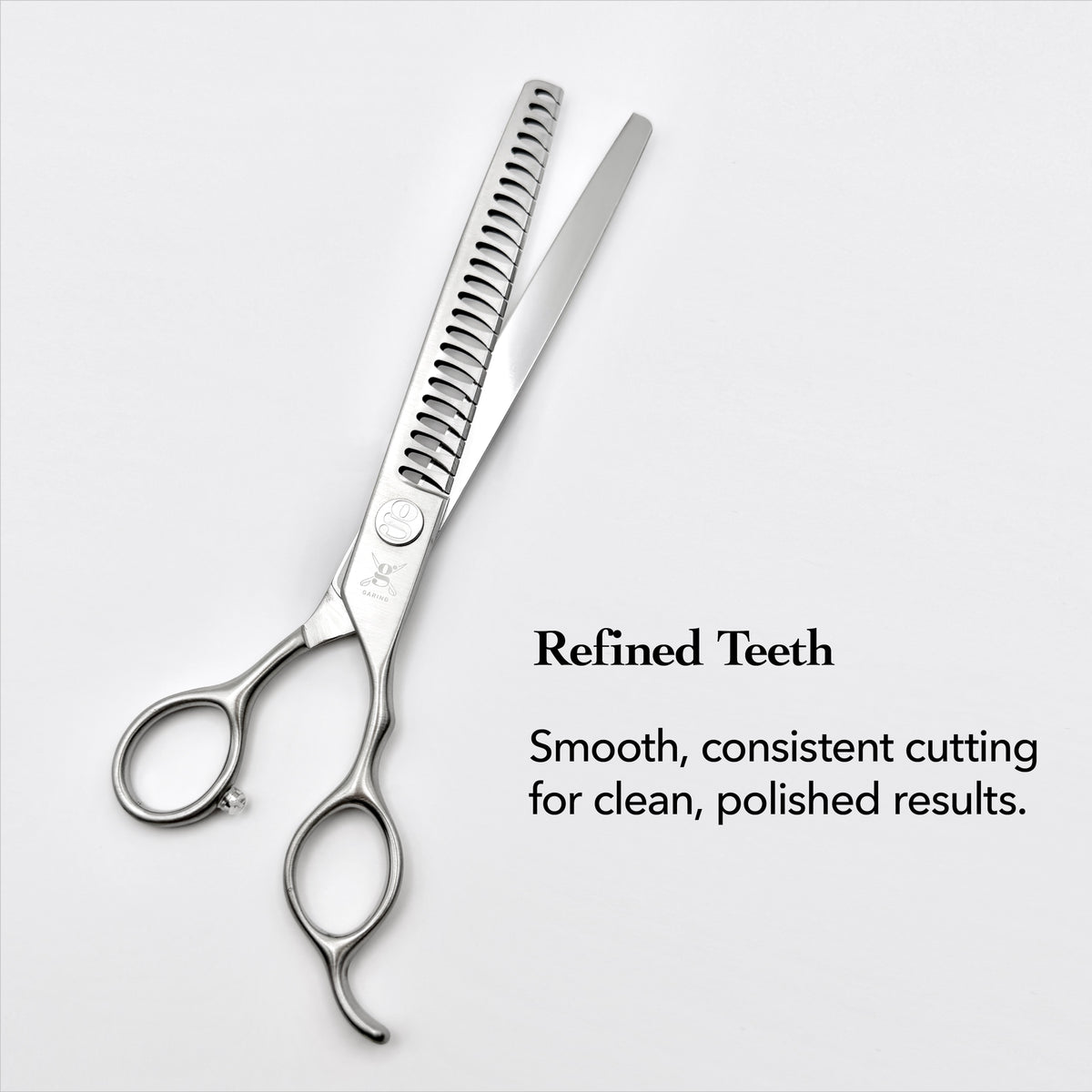 GARING 7.5” 24-Tooth Straight Chunker Pet Grooming Shears