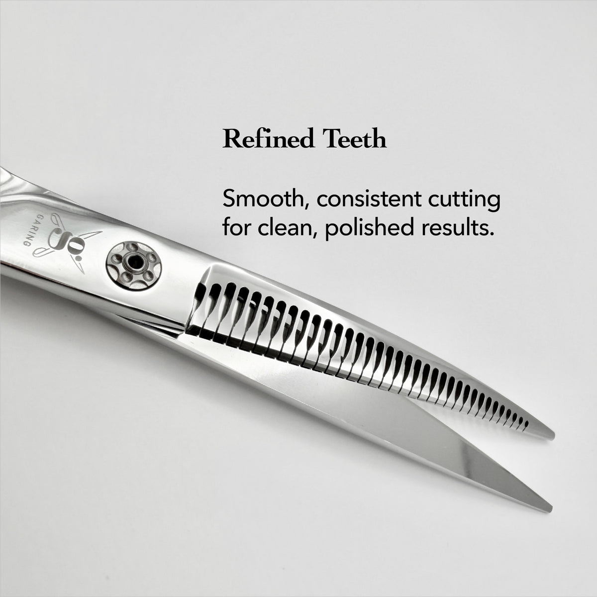 GARING 7.25” Pointed-Tip Curved Chunker Pet Grooming Shears