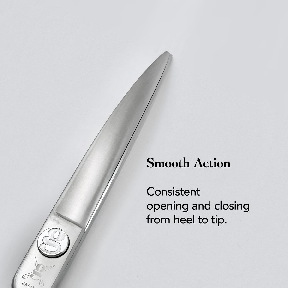 GARING 7” Power Curved Pet Grooming Shears 15°