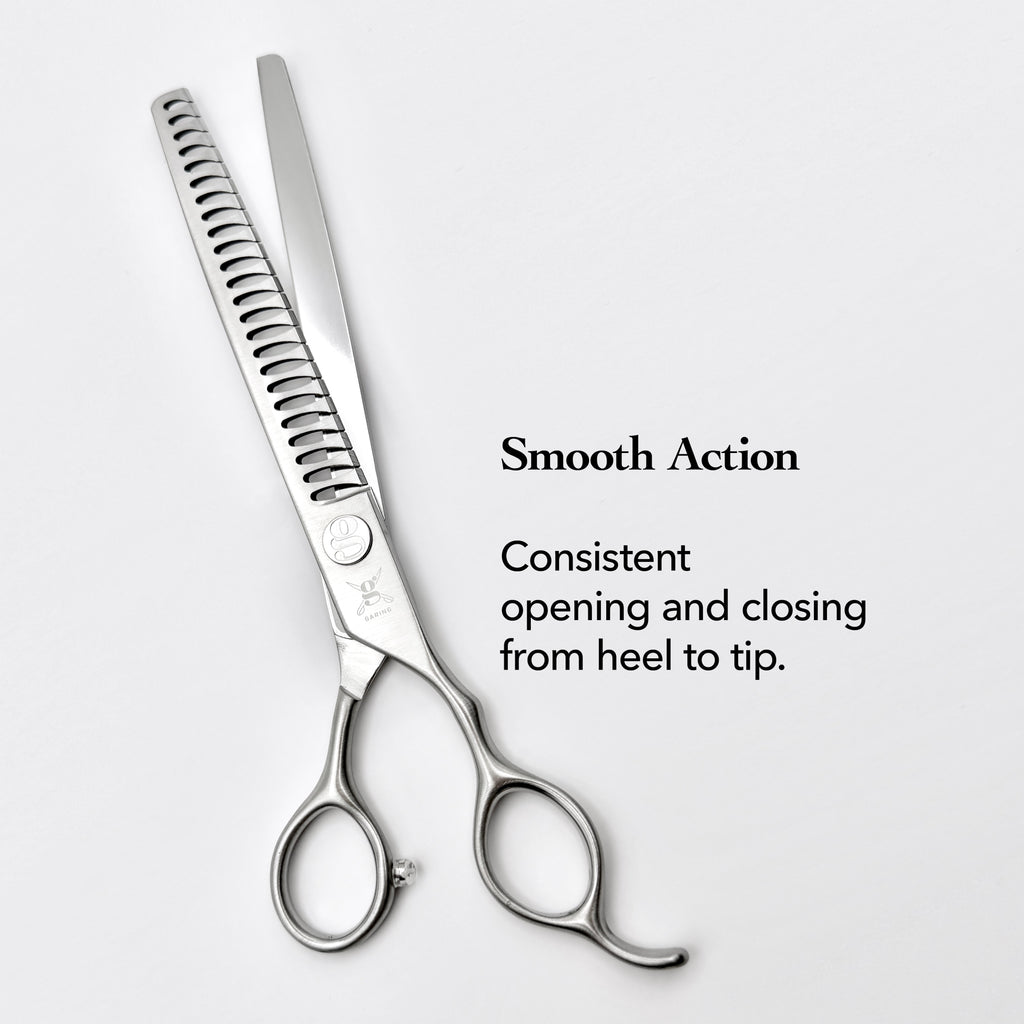 GARING 7.5” 24-Tooth Straight Chunker Pet Grooming Shears