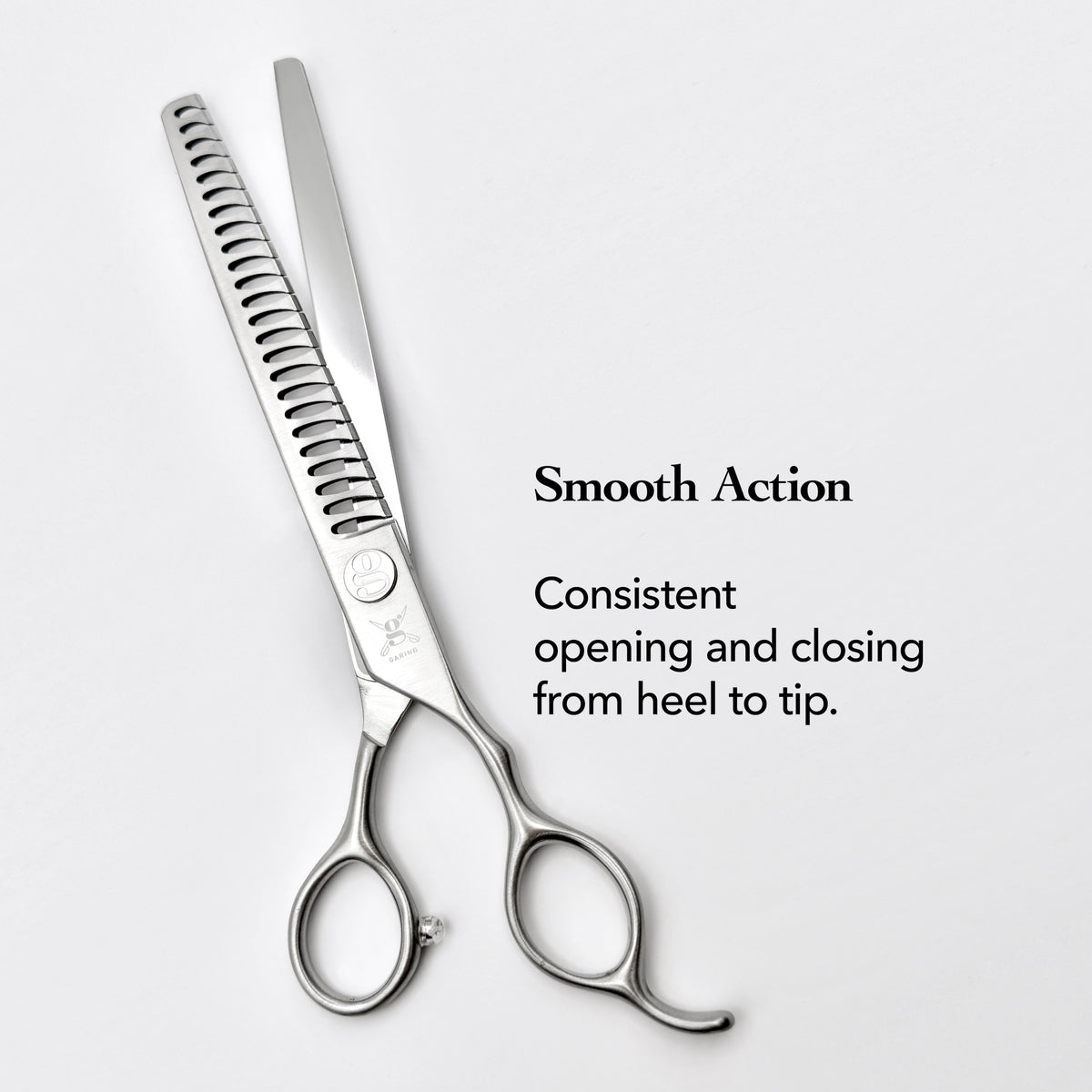 GARING 7.5” 24-Tooth Straight Chunker Pet Grooming Shears