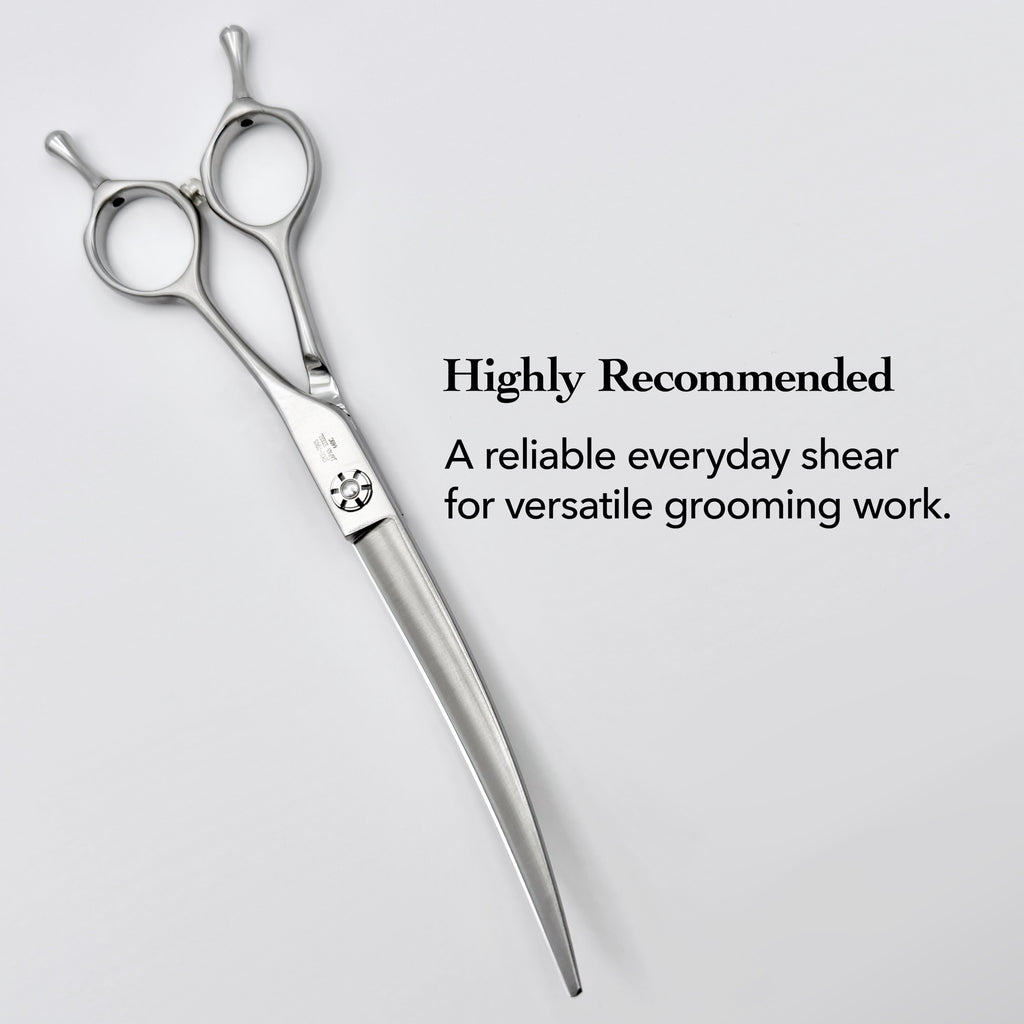 GARING 7” Power Curved Pet Grooming Shears 15°