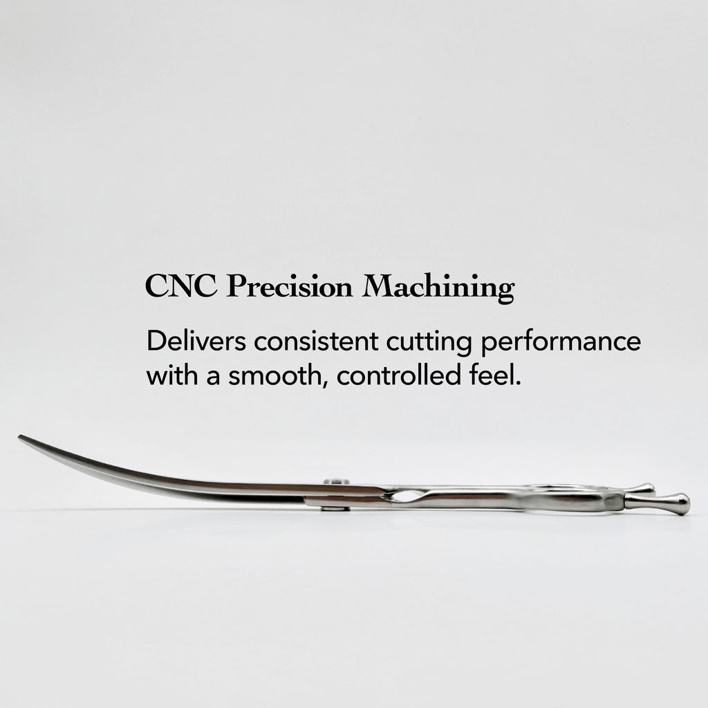 GARING 7” Power Curved Pet Grooming Shears 15°