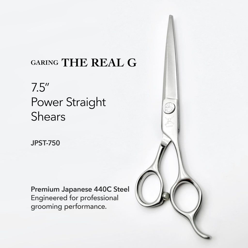 GARING 7.5” Power Straight Pet Grooming Shears
