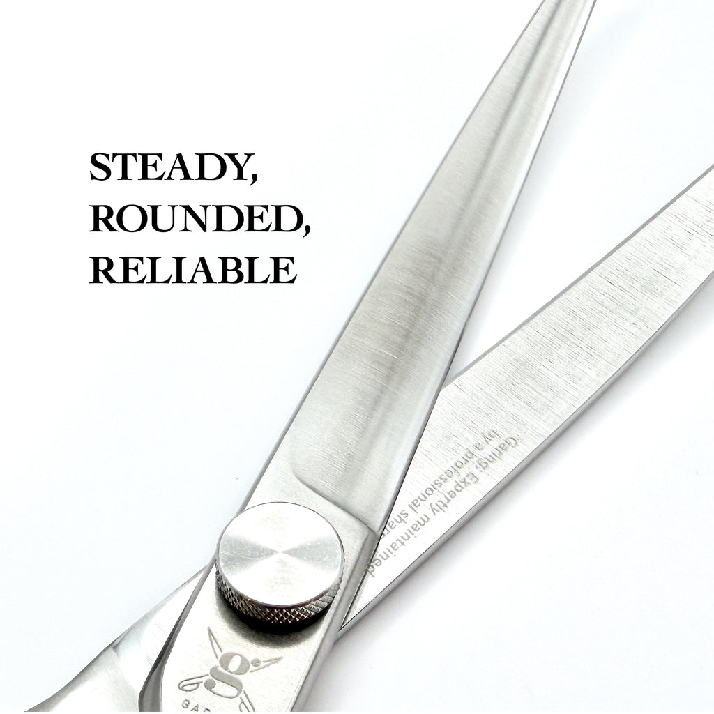 GARING 7.5” Curved Pet Grooming Shears 15°