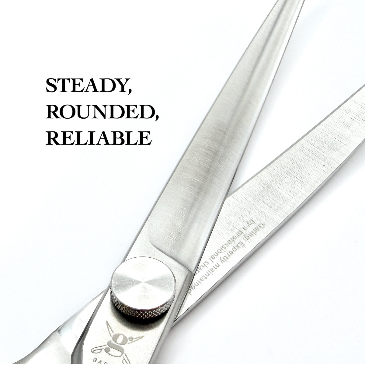GARING 7.5” Curved Pet Grooming Shears 15°