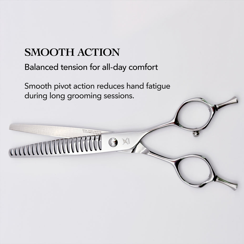 GARING 6.5” 21-Tooth Mini Chunker Pet Grooming Shears