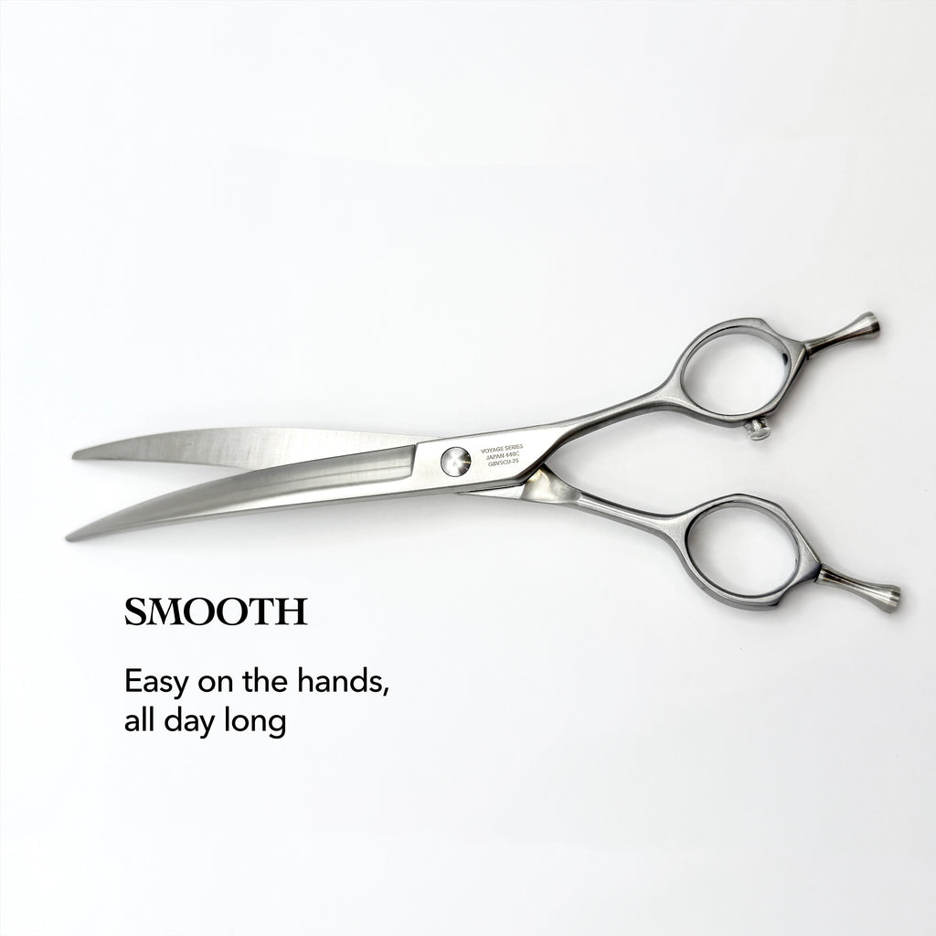 GARING 7.5” Curved Pet Grooming Shears 15°