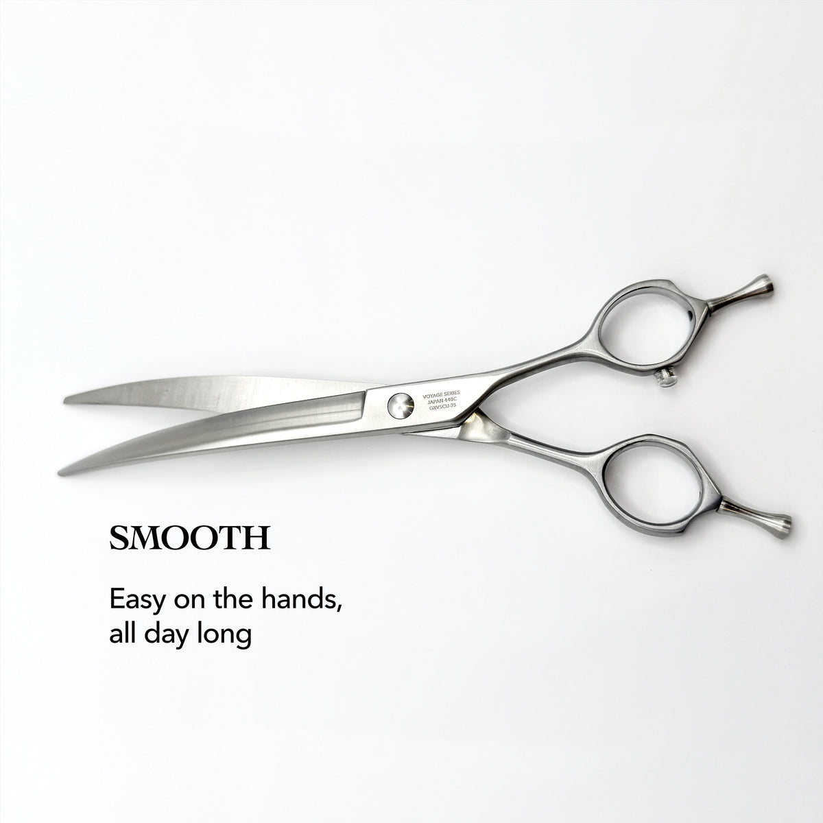 GARING 7.5” Curved Pet Grooming Shears 15°