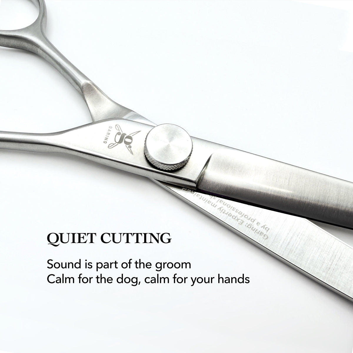GARING 7.5” Curved Pet Grooming Shears 15°