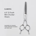 GARING 6.5” 21-Tooth Mini Chunker Pet Grooming Shears
