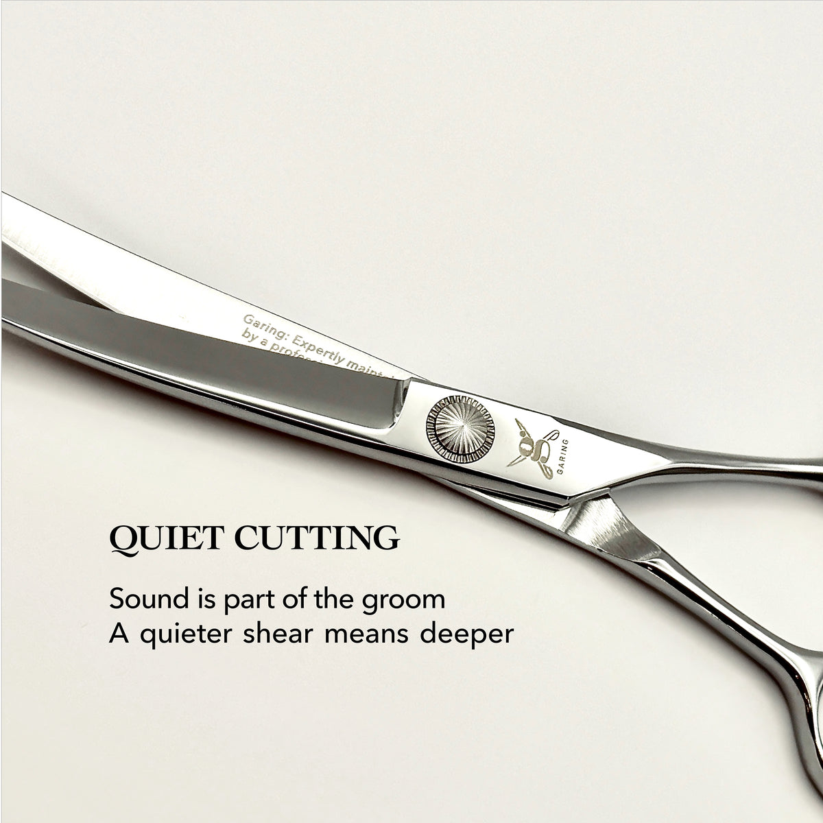 GARING 6.5” Curved Pet Grooming Shears 15°